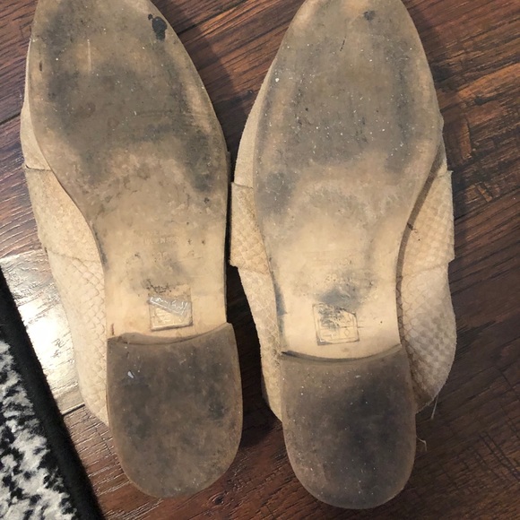 Free People Leather Snake Print Mules - Picture 2 of 4